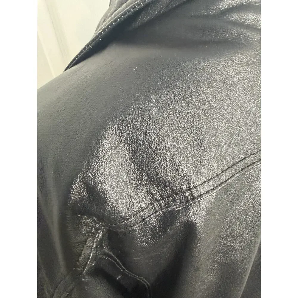 Men's Leather Bomber Jacket Vintage